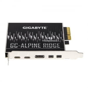 Thunderbolt card for a computer rig