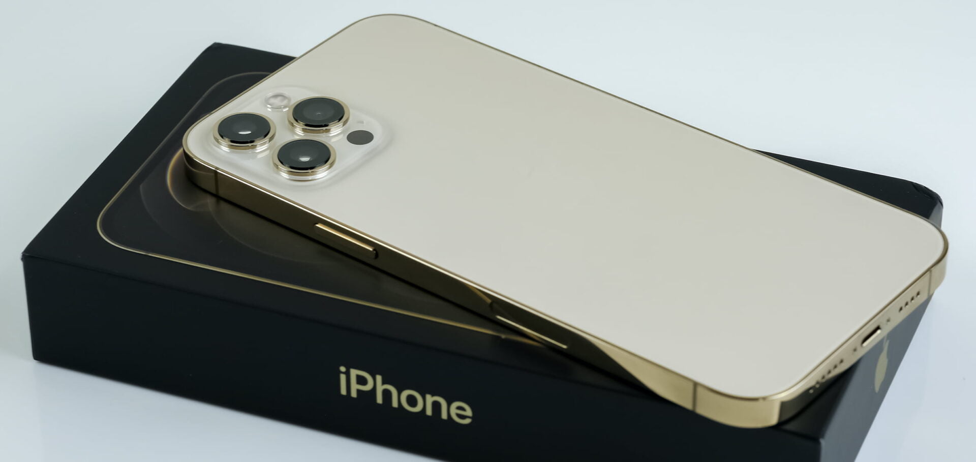 iPhone 12 pro max in gold